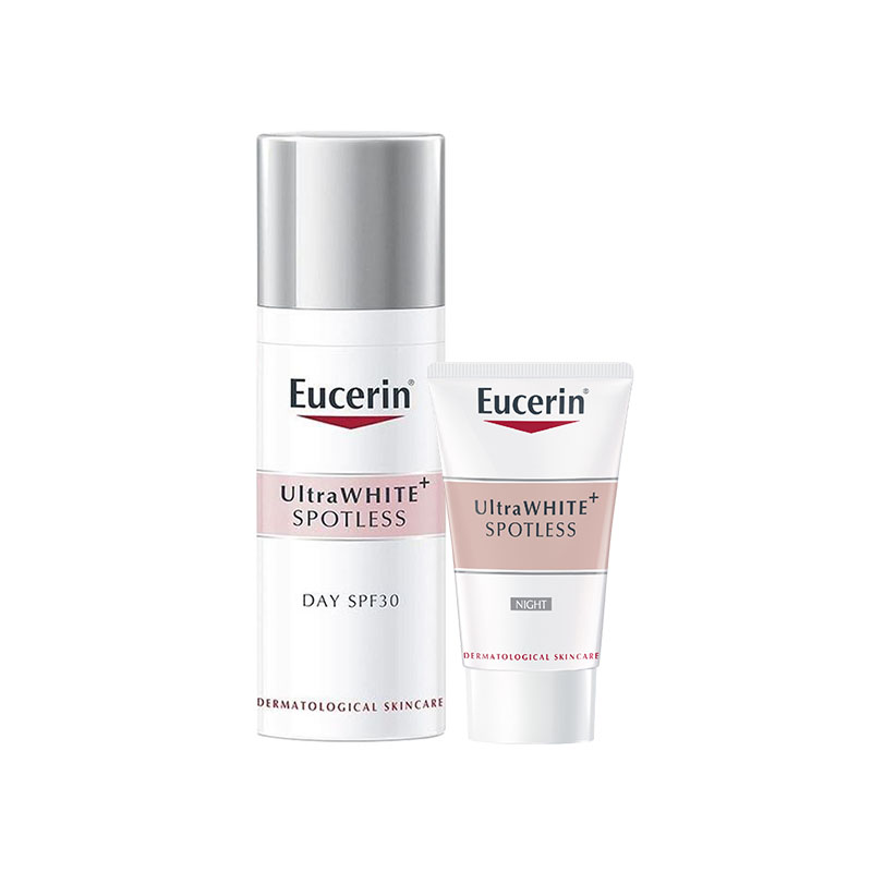 KEM DƯỠNG TRẮNG DA BAN NGÀY EUCERIN ULTRAWHITE+ SPOTLESS SPF30 50ML TẶNG KEM DƯỠNG TRẮNG DA BAN ĐÊM 20ML