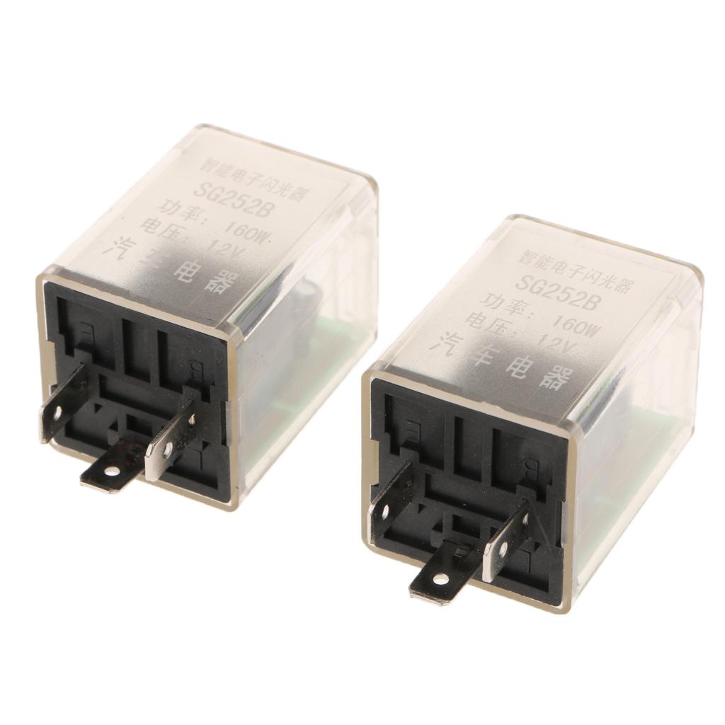 2X 3Pin Electronic Flasher Relay Fix For Car LED Turn Signal Light Blink