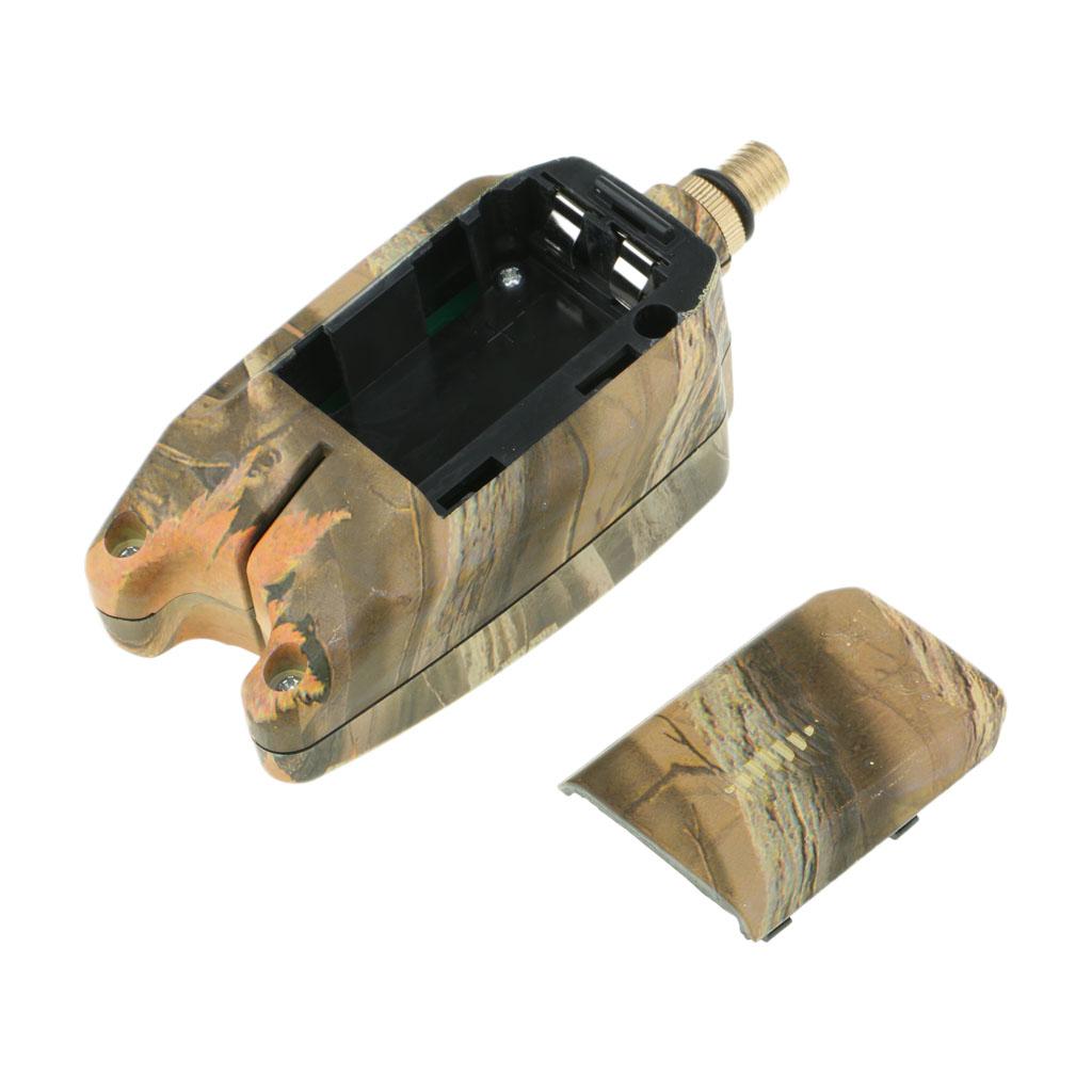 2xFishing Bite Alarm Indicator Sound Light Fishing Rod Holder Camouflage