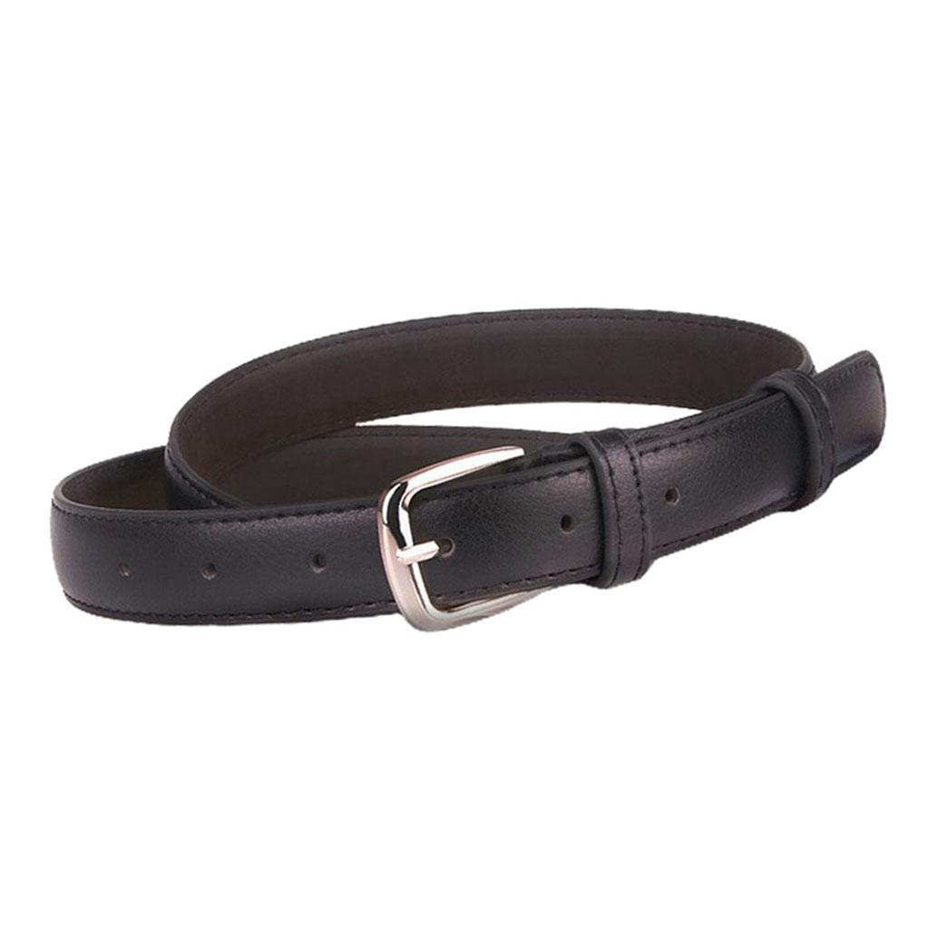 Womens Fashion Casual Belt PU Leather Waist Belt Single Prong Buckle Belt