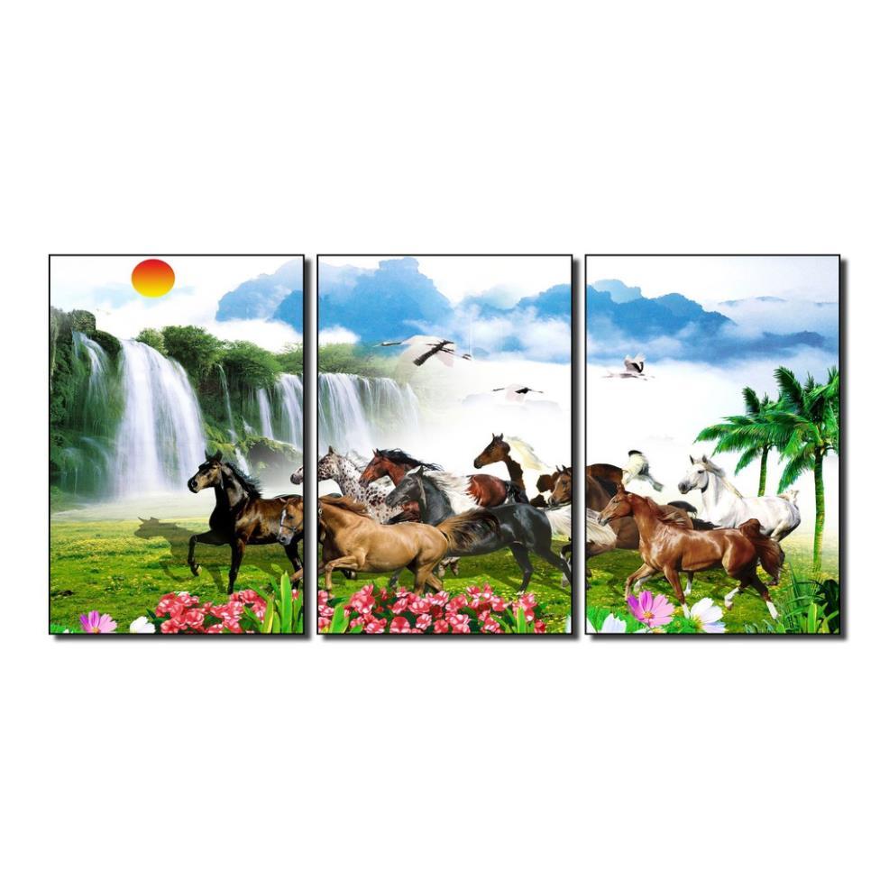 Tranh phong cảnh thiên nhiên, tranh hình hạc, tranh hoàng hôn, Tranh phong thủy