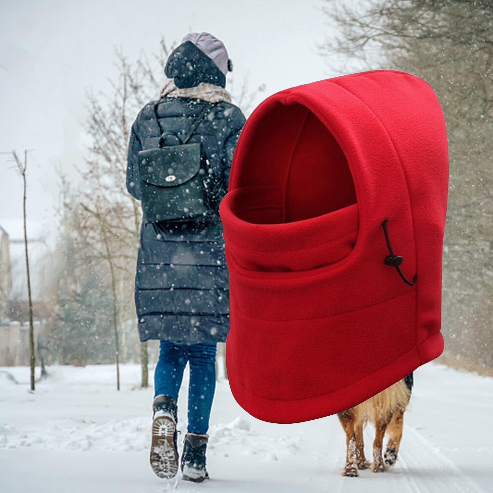 Balaclava Adjustable Scarf Winter Hat Windproof Neck Warmer for Cycling Hiking Comfortable
