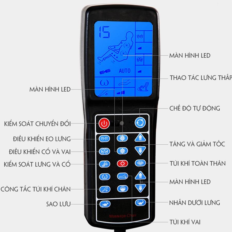 Ghế Mát xa toàn thân cao cấp công nghệ Nhật Bản (Massage 8D, Bấm huyệt bàn chân, Âm nhạc Bluetooth)