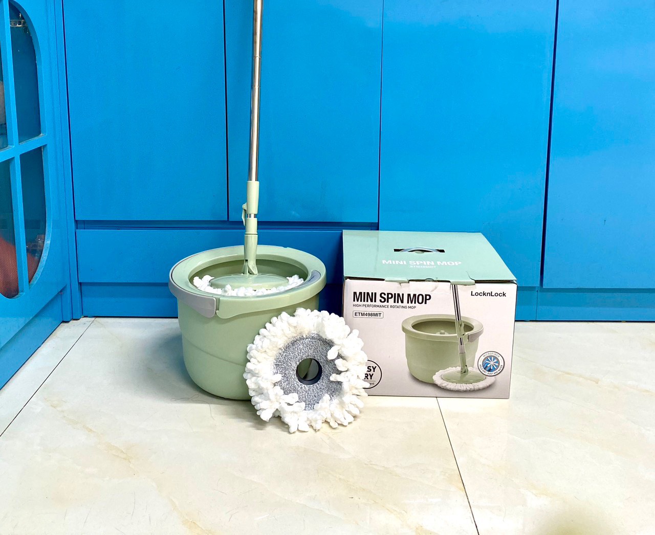 Bộ Lau Nhà Mini Thép Không Gỉ Ettom Lock&Amp;Lock Etm498 - 2 Bông Lau
