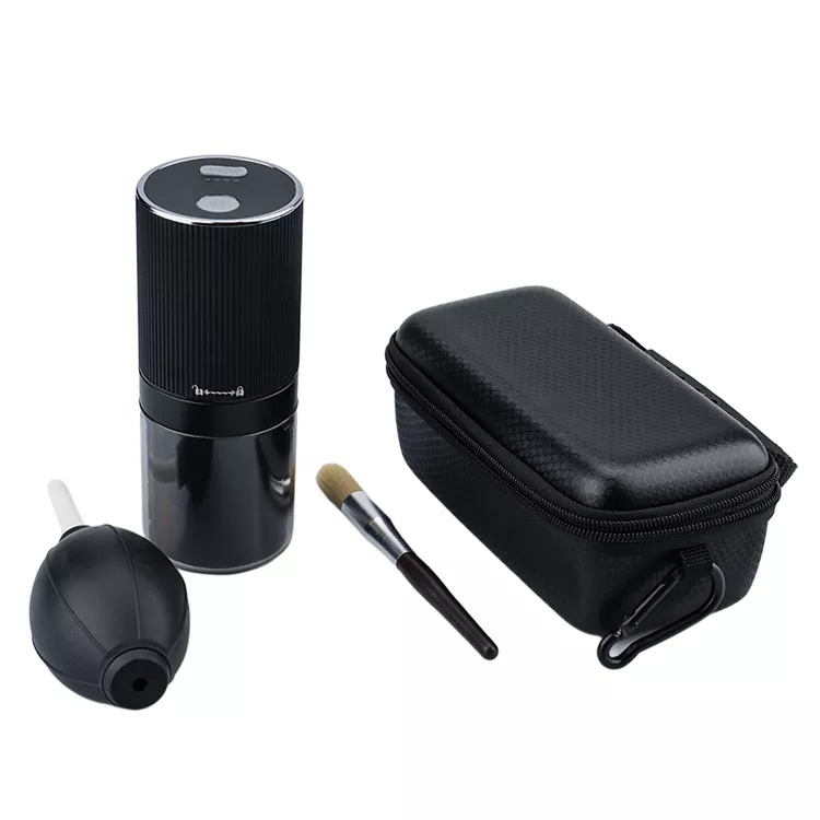 Máy xay cà phê điện cầm tay PRESSOCO Gen Z - Màu Xám / Đen / Đỏ | Dùng pin sạc USB - Lưỡi mạ TITAN -