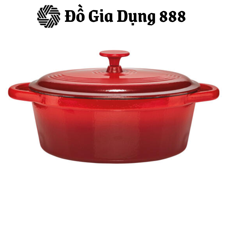 Nồi Gang Đúc ERNESTO, Dung Tích 4L, Dẫn Nhiệt Tốt, Dùng Cho Mọi Loại Bếp, Nhập Đức