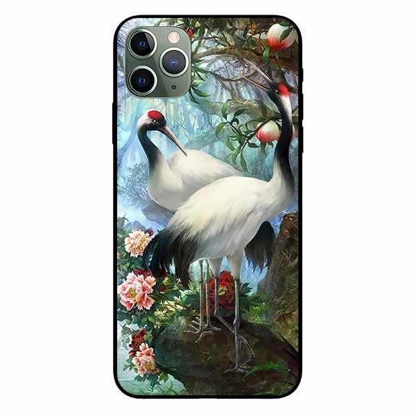 Ốp lưng in cho Iphone 11 Promax    Cặp Đôi Hạc