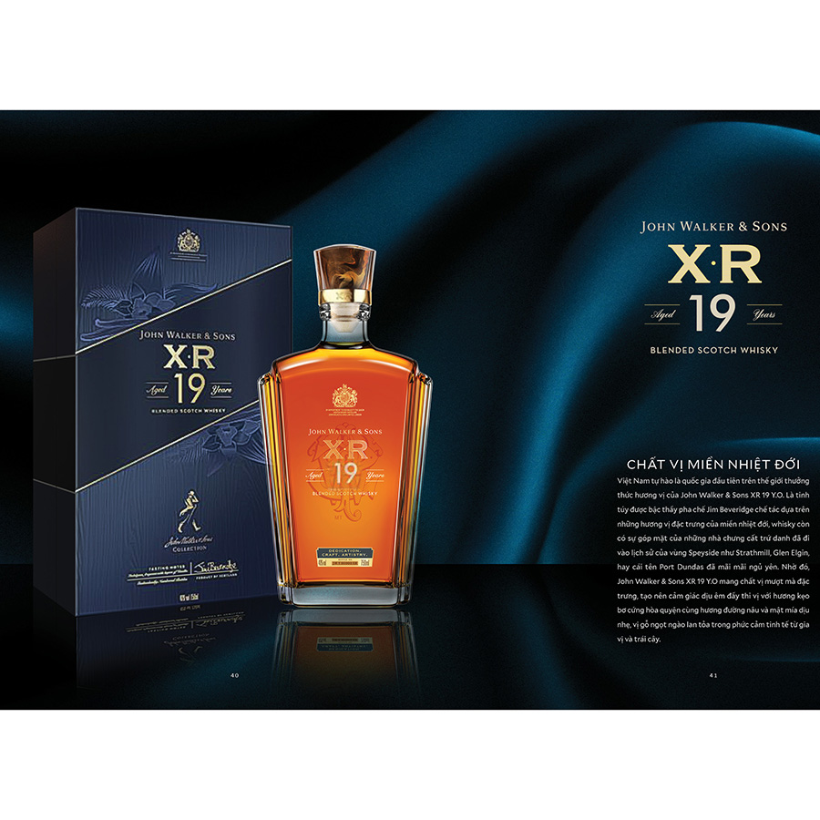 Rượu John Walker &amp; Sons XR Aged 19 Years Blended Scotch Whisky 40% 750ml [Kèm Hộp]