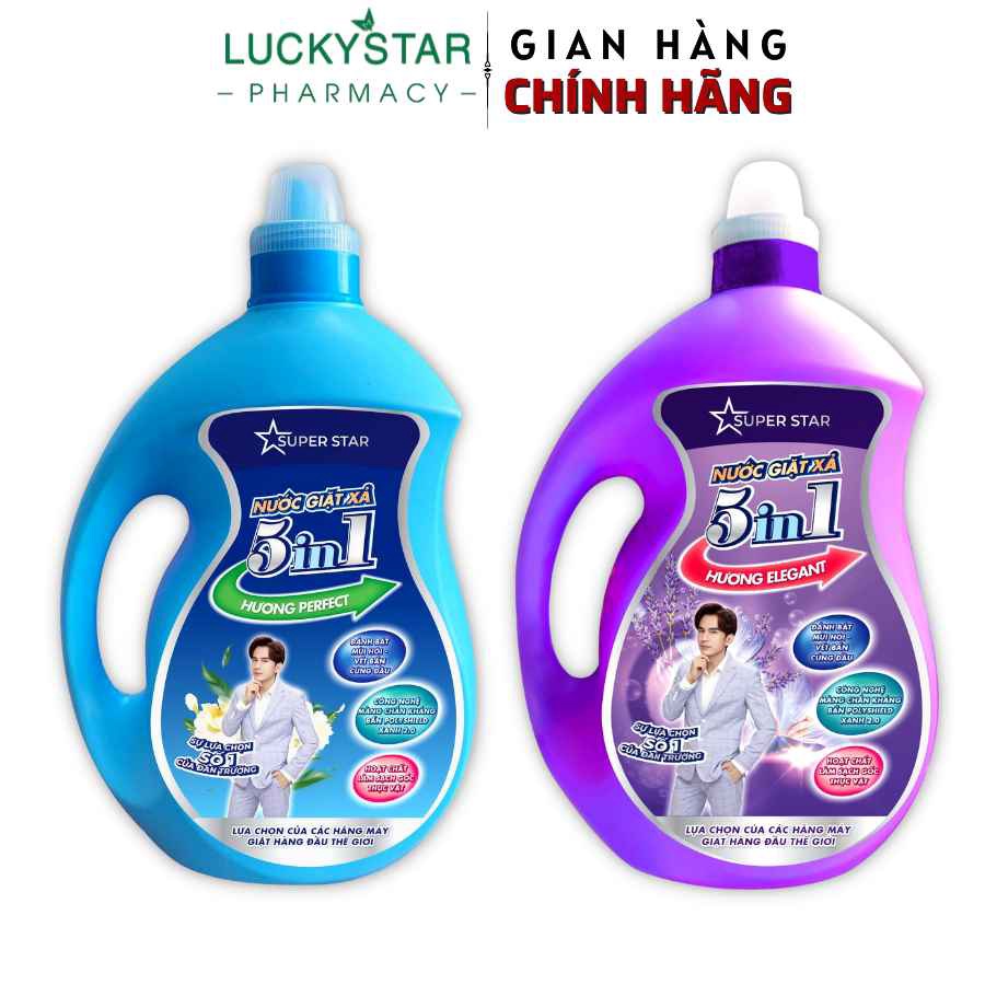 NƯỚC GIẶT XẢ CAO CẤP 5 IN 1 3.8KG - SUPER STAR