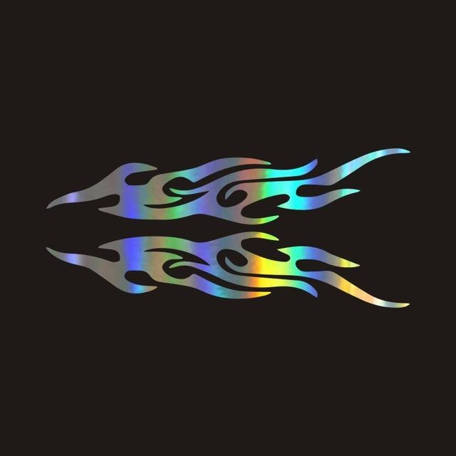 2 Cái 40Cm Phản Quang Vinyl Chống Thấm Nước Dán Xe Golf Xe Tải SUV Ngoài Đường Xe Ván Trượt Gradient