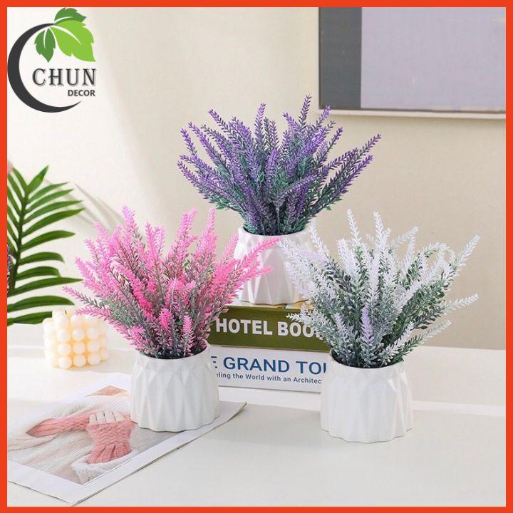 Bình Hoa Mini Để Bàn Cao 20cm, Bình Hoa Lavender Trang Trí Nhà Cửa, Cửa Hàng, Văn Phòng