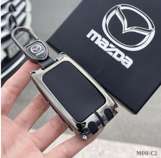 Vỏ ốp khoá xe hơi - Bọc chìa smartkey ô tô Mazda3 Chìa Chữ Nhật 2022, 2021, 2020