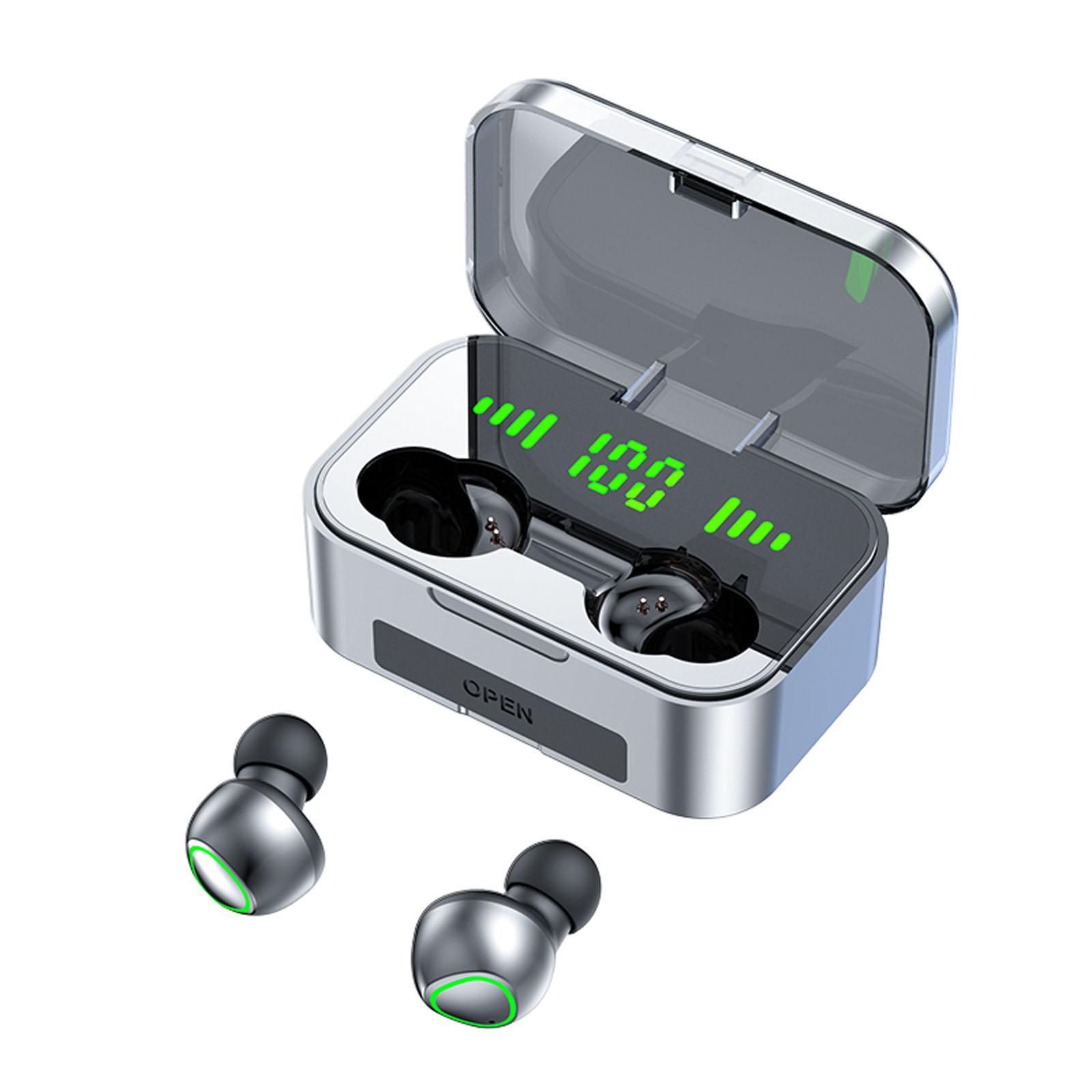 In Ear Earphones Earbuds Digital Display with Microphone Intelligent Touch