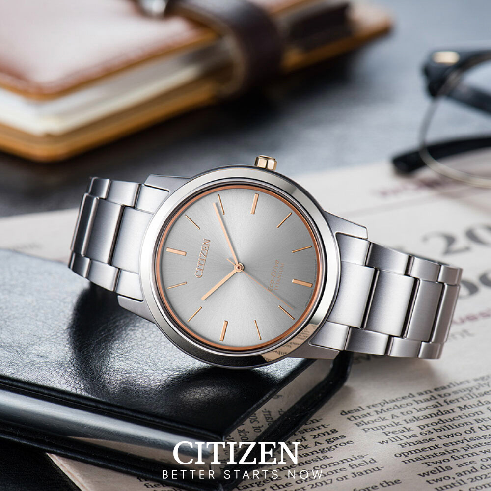 Đồng Hồ Nam Citizen Dây Titanium AW2024-81A - Mặt Trắng (Sapphire)