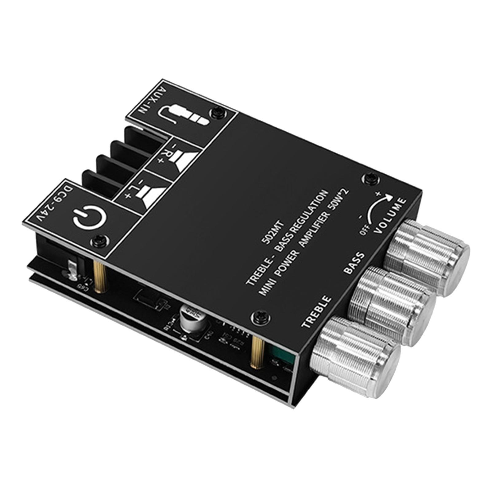 Power Amplifier Board, 50Wx2 2.0 Channel Digital Power Audio Amplifier Board Amp Board for Store Home Theater