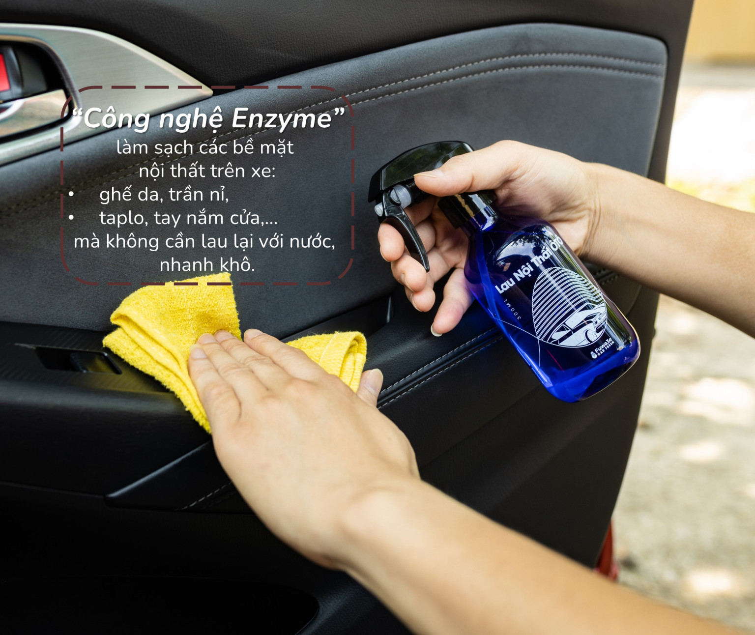 High-grade car interior cleaning Fuwa 3e, car interior cleaning, sofa cleaning, leather seat cleaning, felt seats, fabric seats, 100% natural