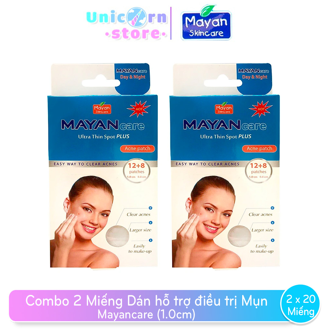 Combo 2 Miếng Dán hỗ trợ điều trị Mụn Mayancare 12 Miếng (1.0cm)