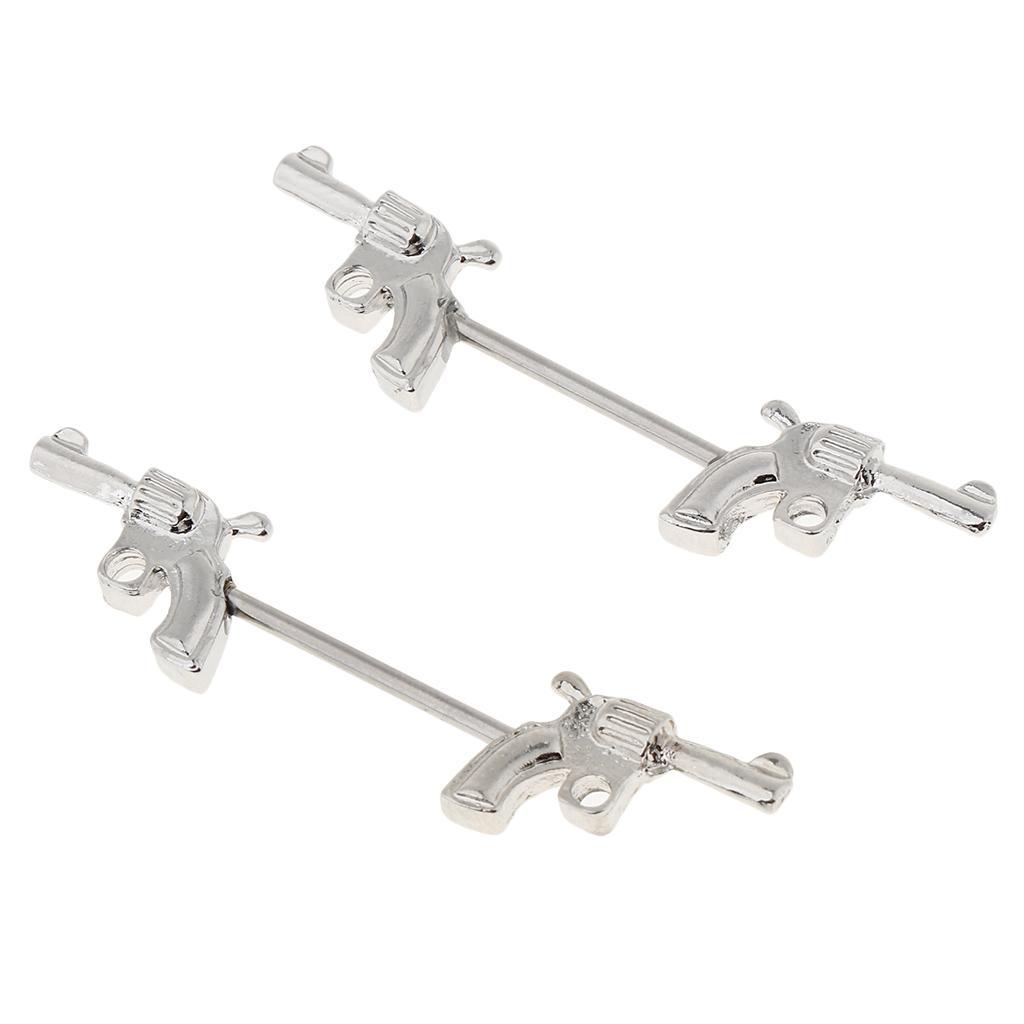 2Pcs 316L Stainless Steel     Shape  Bar  Body Jewelry Piercing