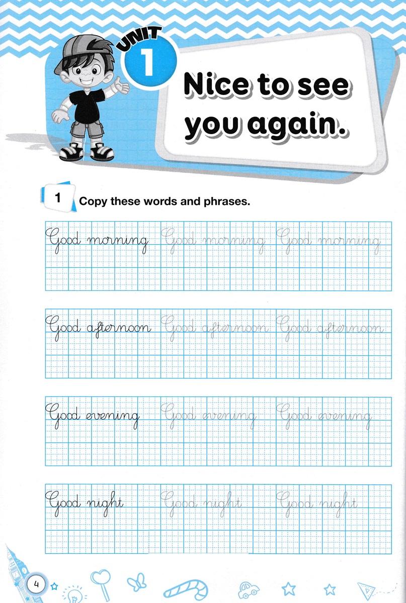 English Handwriting - Vở Tập Viết Tiếng Anh Lớp 4 - Tập 1
