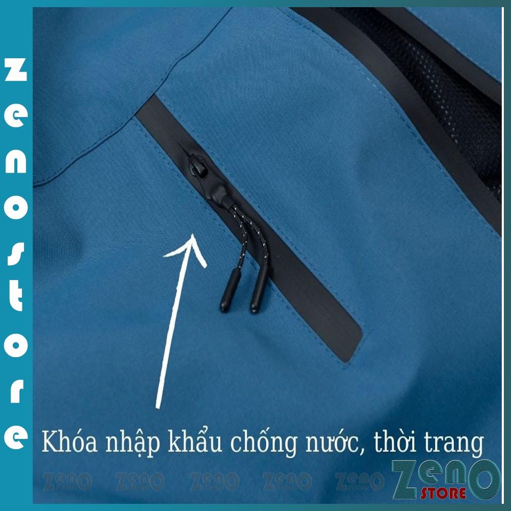 Áo Khoác Gió Nam Nữ ZnAK134 áo khoác ngoài Unisex 2 Lớp Có Túi Đựng Chống Nước Thời Trang