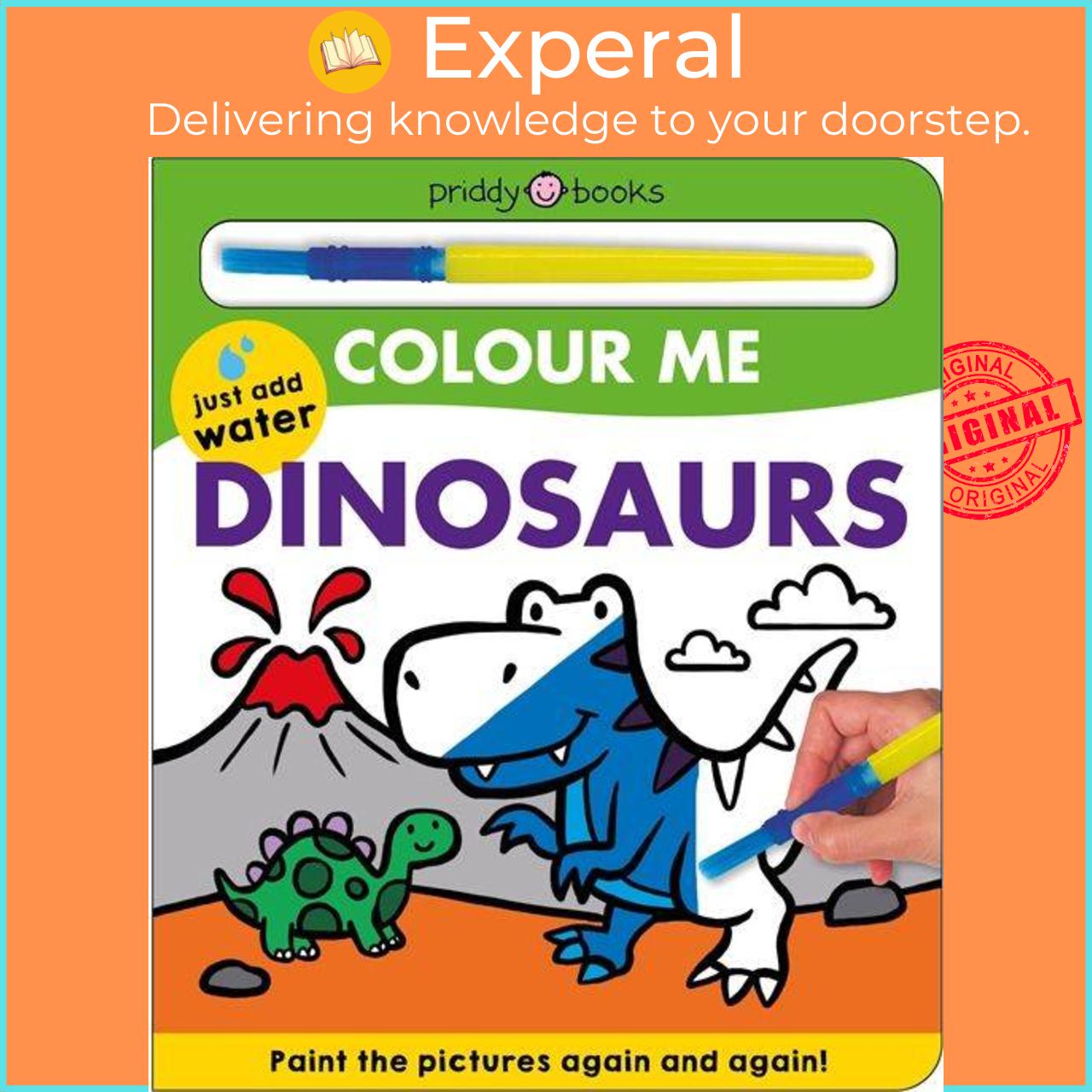 Sách - Colour Me: Dinosaurs by Roger Priddy (UK edition, boardbook)