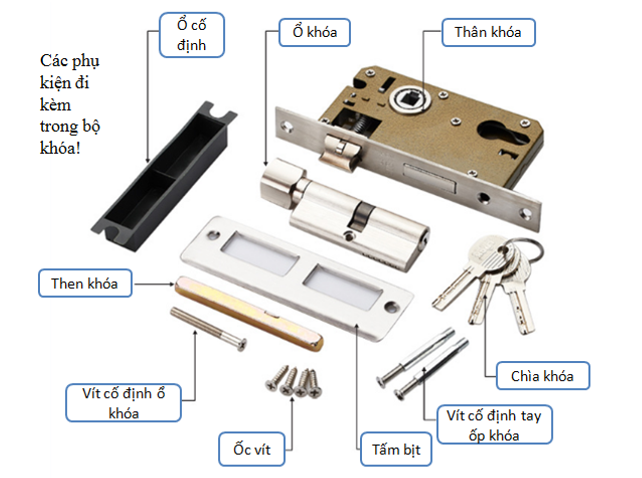 Khóa cửa tay gạt hợp kim Canadi MS2