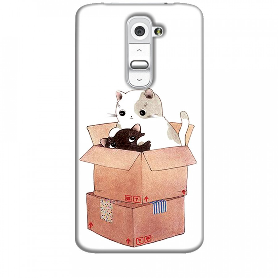 Ốp lưng dành cho điện thoại LG G2 Mèo Con Dễ Thương