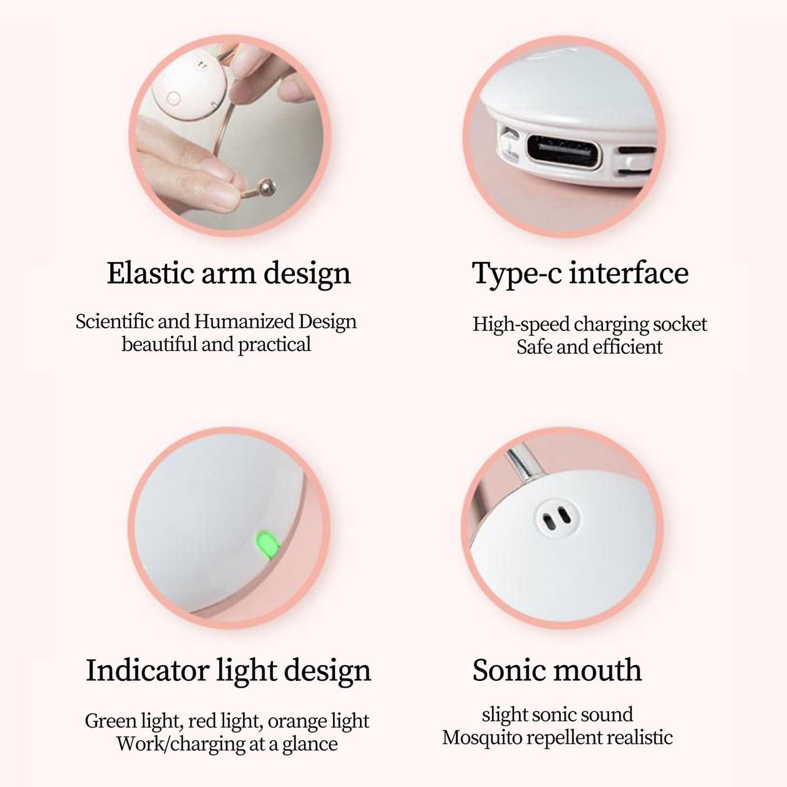 Bracelet USB Rechargeable for Backpacking Pink