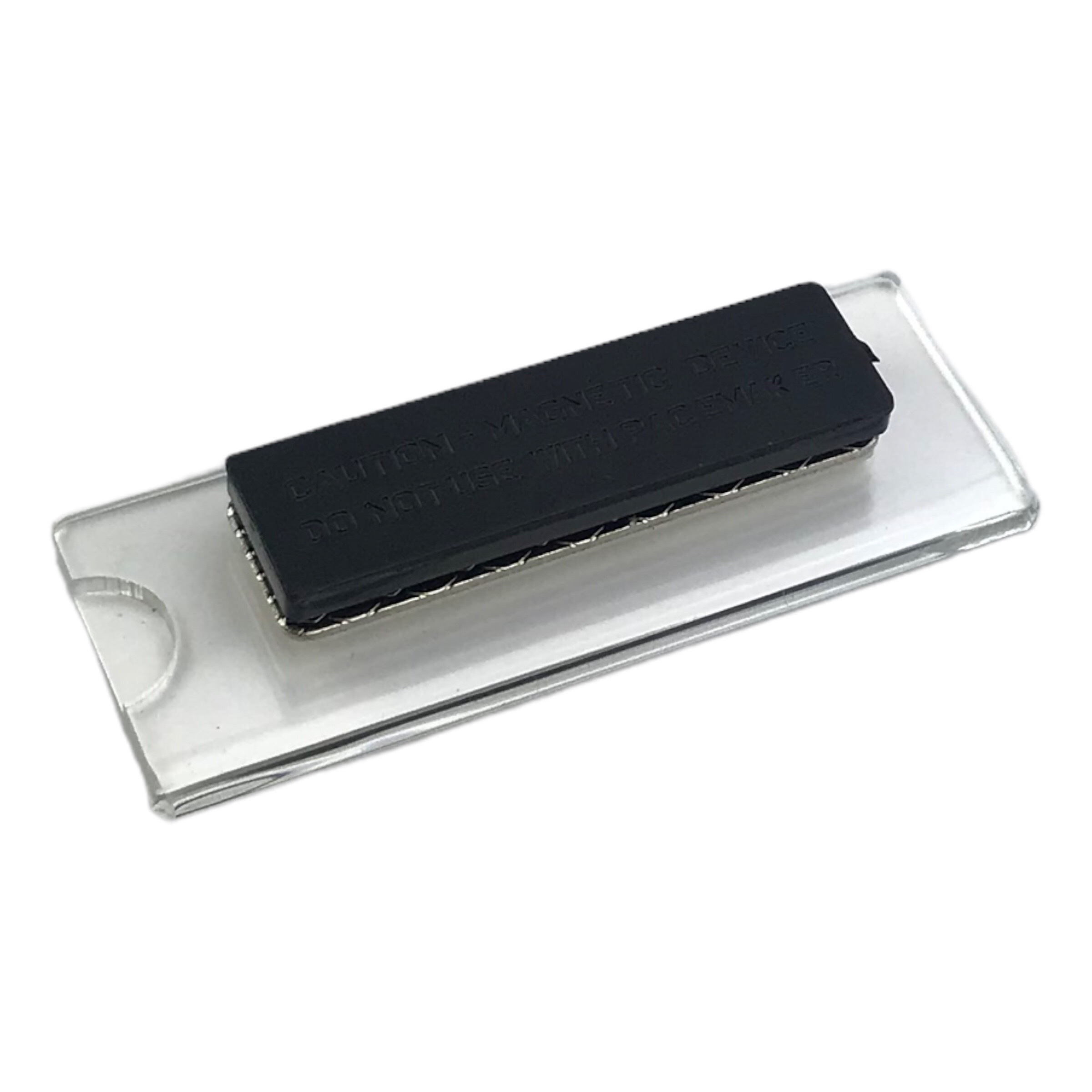 Phôi thẻ tên mica Enter BT042 65x22mm gắn nam châm N010 - Bịch