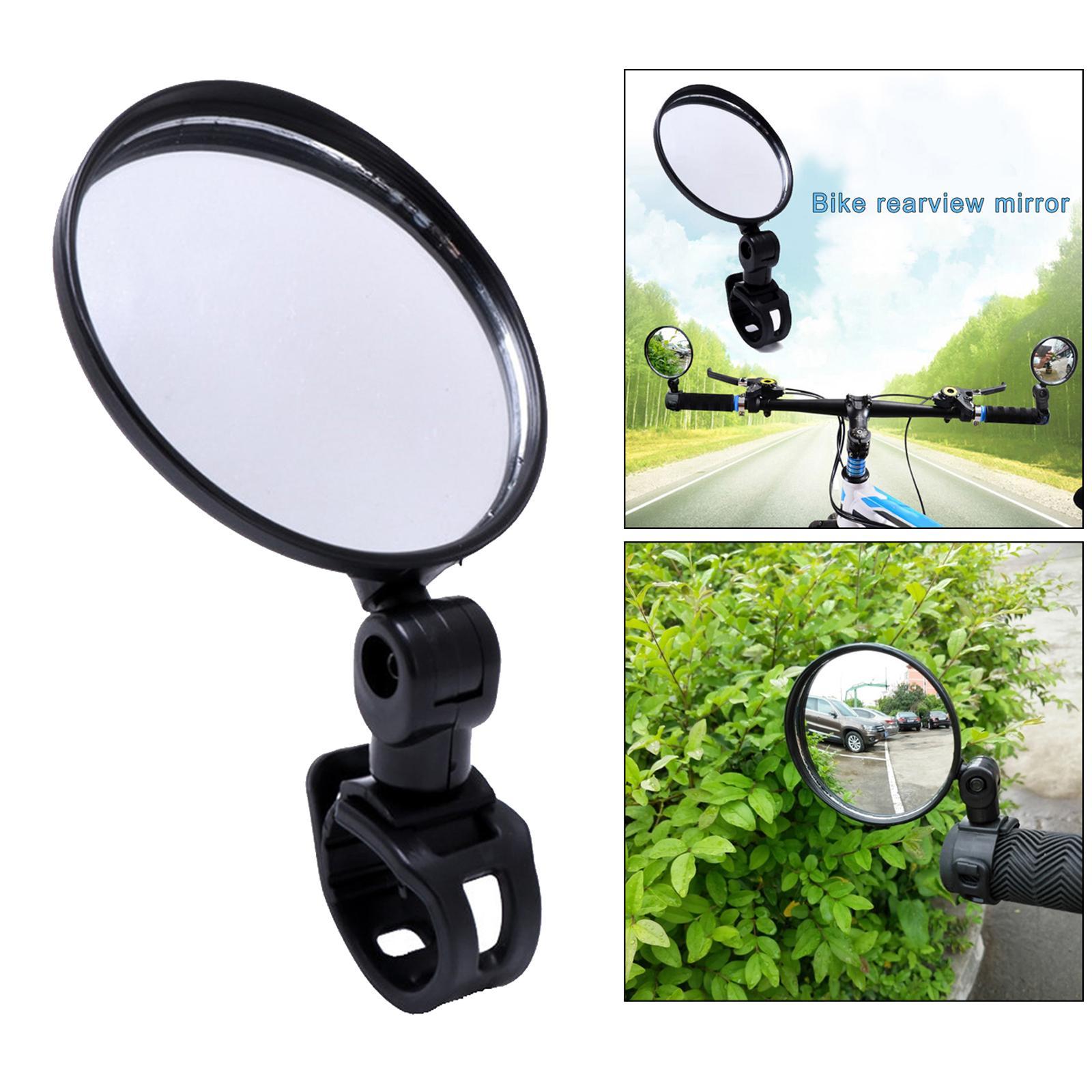 Black 15mm-35mm Rear View Mirror HandleBar End for Electric Bike