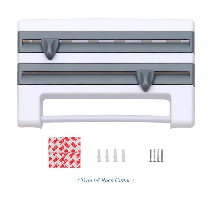 Kệ cắt màng bọc thực phẩm đựng đồ đa năng treo tường