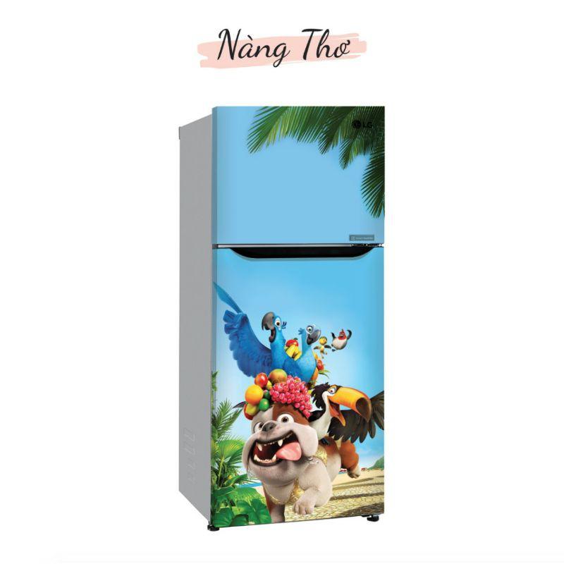 Decal dán tủ lạnh SIÊU NÉT
