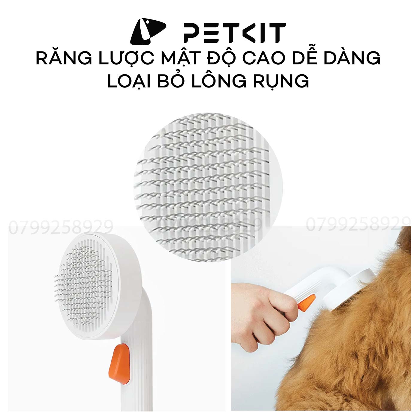 Cây Chải Lông Mèo, Lược Chải Lông Chó Mèo Petkit Pro bản 2023