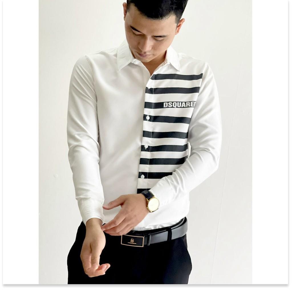 SƠ MI NAM KẺ SỌC 2 MÀU