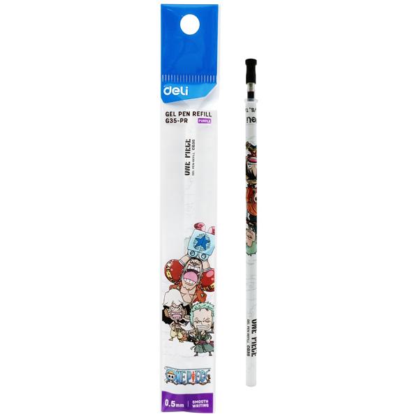 Ruột Bút Gel 0.5 mm One Piece - Deli CG35-PR - Mực Tím