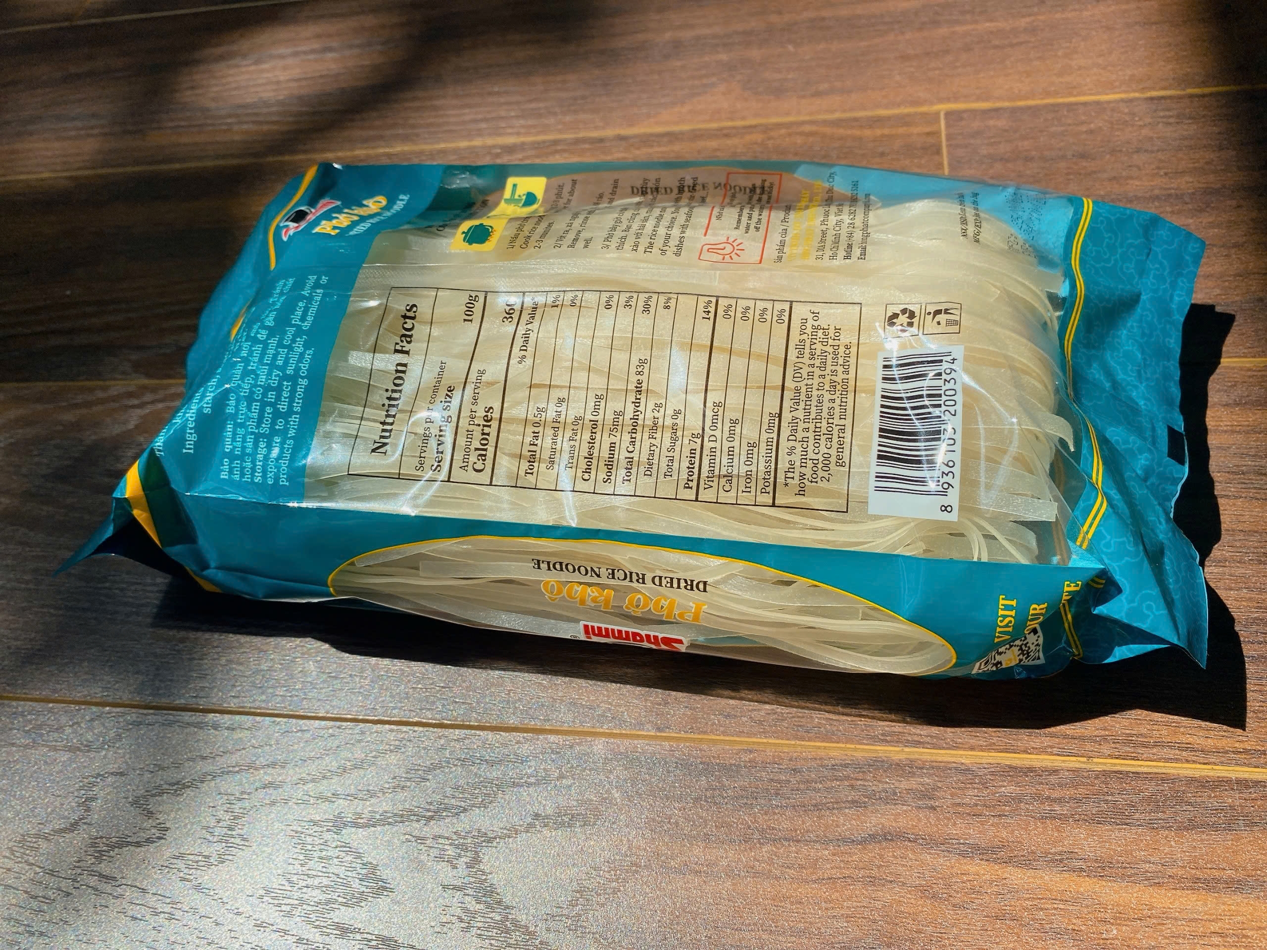Thùng Phở khô Shammi túi 400g (phở khô Việt Nam hàng xuất khẩu)
