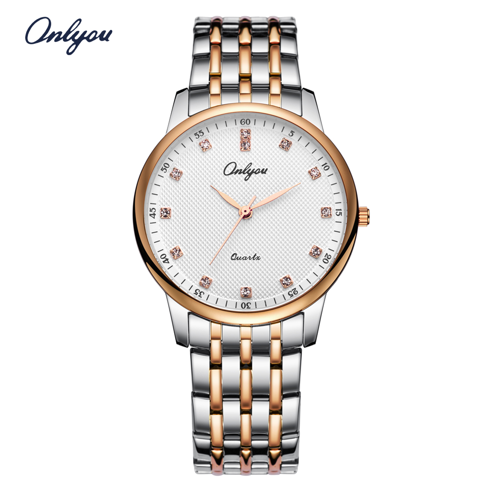 Đồng hồ Onlyou Nam 8897GE Dây thép không gỉ 39mm