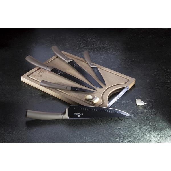 Bộ dao 5 món kèm thớt tre Berlinger Haus BH/2567, set 4 thớt tre Berlinger Haus BH/7213