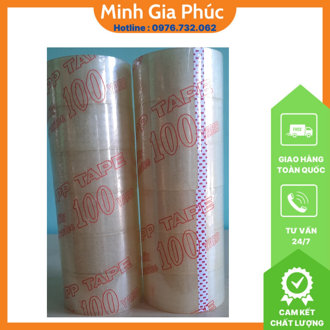 Băng Keo Trong Và Đục 100 Yard Lõi 5mm 1 kg -1 Cây 6 Cuộn