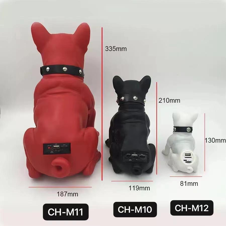 M11 loa Bluetooth không dây Big Bulldog Stereo Super Bass USB Aux Outdoor Dog Subwater Color: BLACK Woofer Size/Full-Range Size: M12  Set Type: Speaker