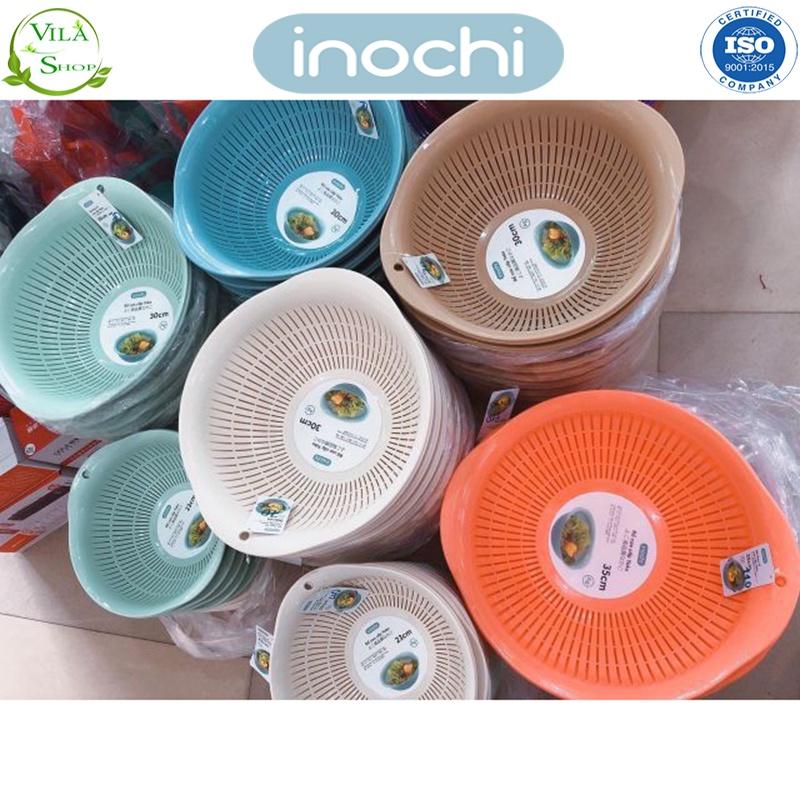 Bộ Thau Rổ Nhựa Cao Cấp Yoko 30cm Inochi, Thau Rổ Nhựa Đa Năng Chắc Chắn, Sang Trọng Gọn Gàng, An Toàn Cho Sức Khỏe