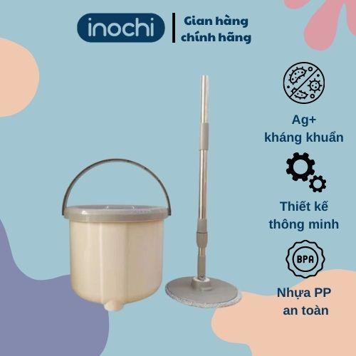 Bộ cây lau nhà tròn thông minh xoay 360 SM-31 của Inochi Nhật Bản chính hãng cao cấp