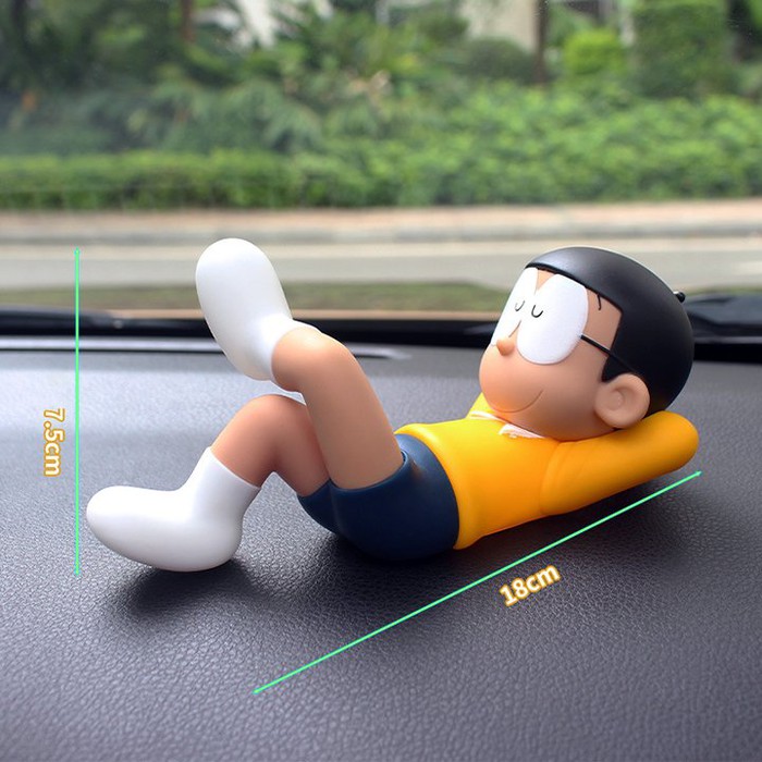 Mô Hình Nhân Vật Nobita Đang Ngủ (Vạn Sự Bình An). Sản phẩm làm từ nhựa PVC đặc siêu xịn và đầm tay.