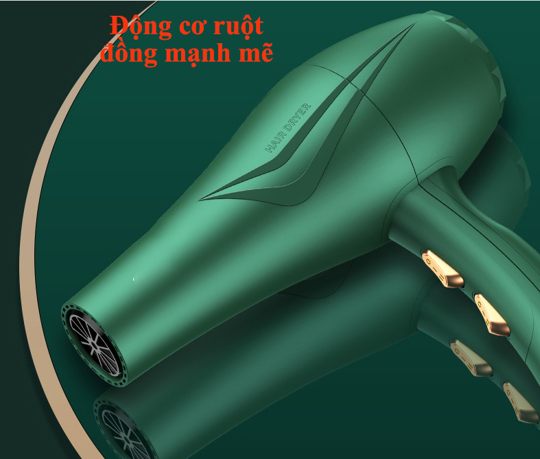 Máy sấy tóc công suất lớn 3500W tạo kiểu tóc chuyên nghiệp 2 chiều nóng lạnh 4 chế độ sấy điều chỉnh nhiệt độ