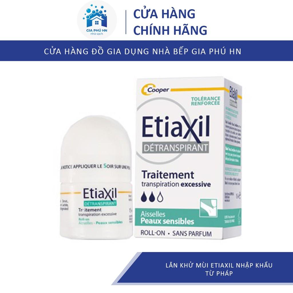 Lăn Khử Mùi Etiaxil Chính Hãng  Ngăn Ngừa Mồ Hôi Dành Cho DA NHẠY CẢM Không Ướt Dính Áo Hay Gây Ố Vàng 15Ml