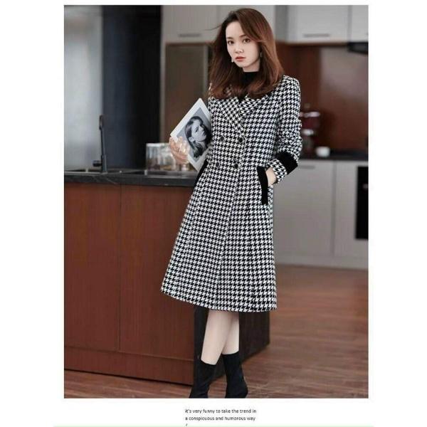 ÁO KHOÁC DẠ DÁNG CỔ VEST DÀI CAO CẤP