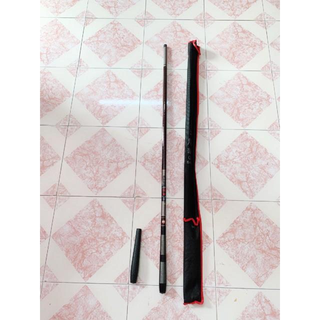 Cần câu tay GW dài 7m2 longhoa loại 1 hàng chính hãng cần cực khoẻ y hình tặng kèm gốc phụ