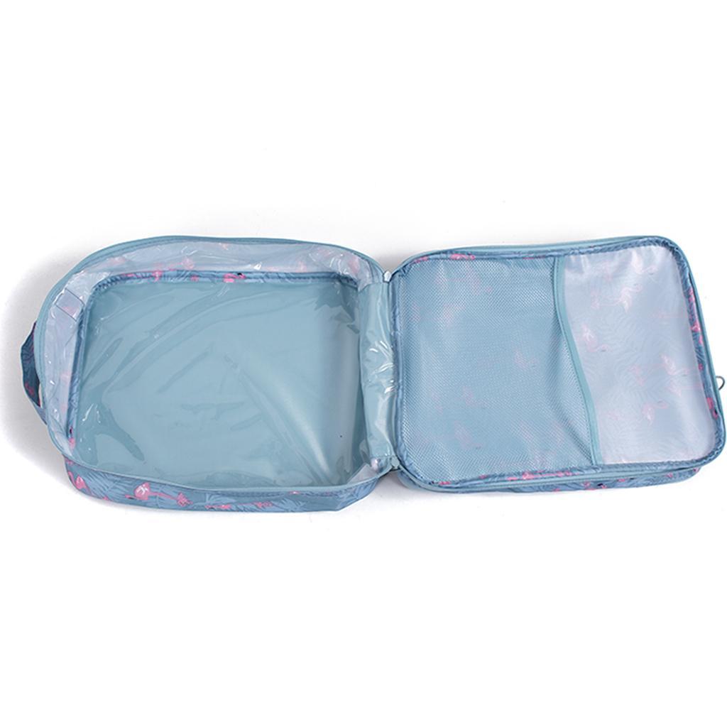 Portable Waterproof Shoe Storage Bag Zippered Travel Organizer