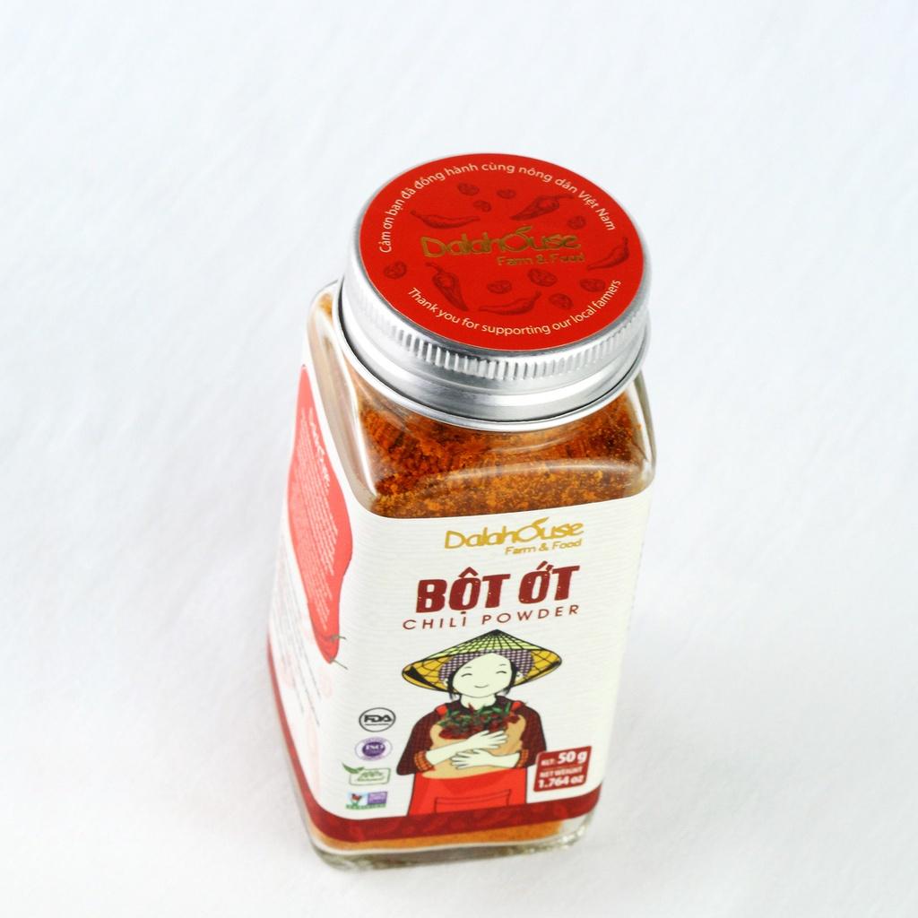 Bột Ớt Sấy Lạnh Dalahouse 50 Gram, Bột Gia Vị Hữu Cơ Nguyên Chất Công Nghệ Tiêu Chuẩn Châu Âu - Hỗ Trợ Ngăn Ngừa Ung Thư Dạ Dày và Tuyến Tiền Liệt, Kiểm Soát Insulin Trong Máu, Tốt Cho Người Tiểu Đường, Nâng Cao Hệ Miễn Dịch, Hỗ Trợ Giảm Cân, Đốt Mỡ Thừa