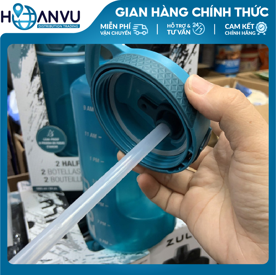 Bình Nước Thể Thao Nhựa Zulu Goals Half Gallon Plastic Jug, 4 màu